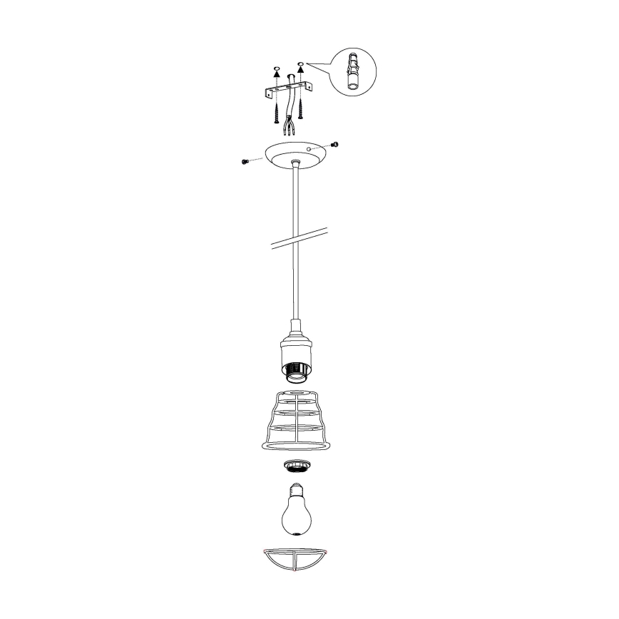 Eglo - Suspension 1xE27/60W