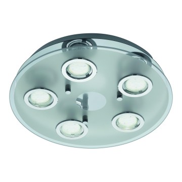 Eglo 54563 - Plafoniera LED 5xGU10/3W/230V cromo lucido