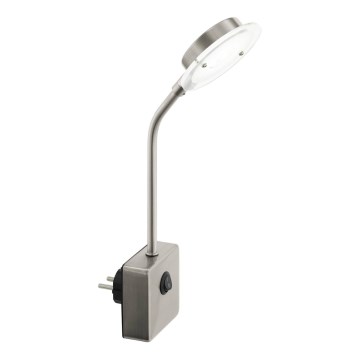 Eglo 54649 - Lampe à brancher LED/4,5W/230V 3000K chrome mat