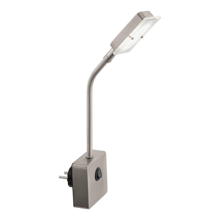 Eglo 54651 - Lampe à brancher LED/4,5W/230V 3000K chrome mat