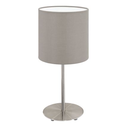 Eglo 54745 - Tischleuchte ANADIA 1xE14/40W/230V taupe/matt Chrom