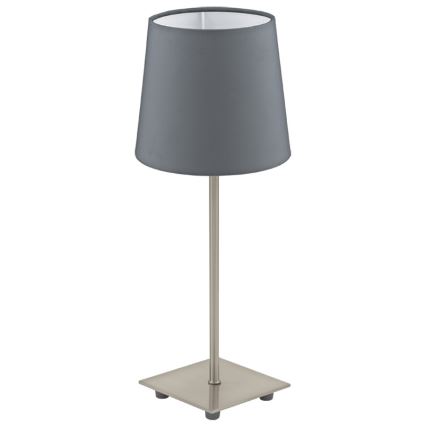Eglo 54906 - Lampada da tavolo LED 1xE14/6W/230V grigio/cromo opaco