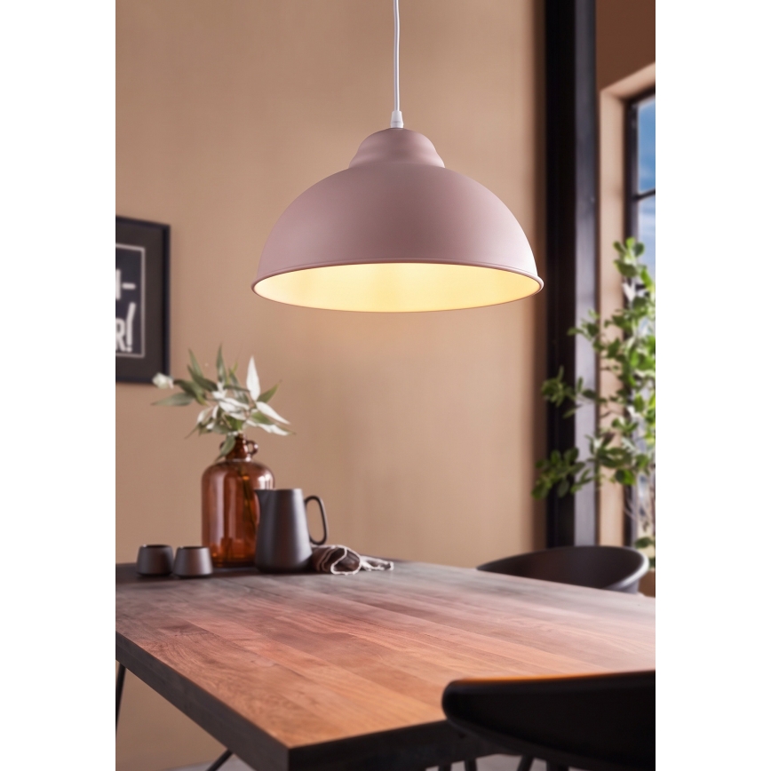 Eglo 54964 - Suspension filaire TRURO-P 1xE27/60W/230V rose