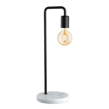 Eglo 55034 - Lampe de table LED 1xE27/4W/230V noire/décor marbre