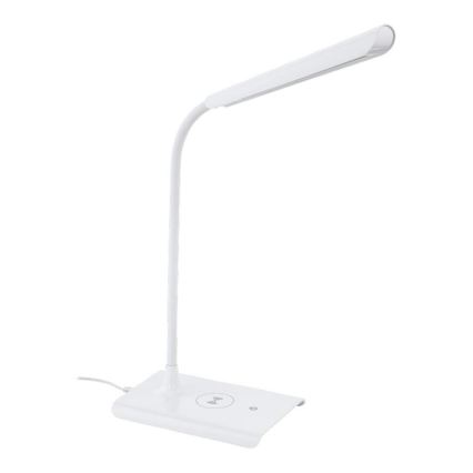 Eglo 55123 - Lampada da tavolo dimmerabile a LED con ricarica wireless LED/5,5W/230V bianca