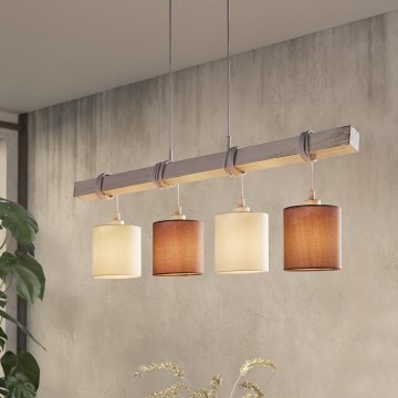 Eglo 55206 - Lampadario a sospensione con filo TOWNSHEND 4xE27/60W/230V
