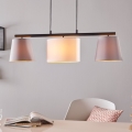 Eglo 55207 - Lampadario a sospensione con filo ALMEIDA 3xE14/25W/230V grigio