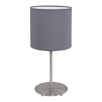 Eglo 55215 - Tischleuchte PASTERI 1xE14/40W/230V grau