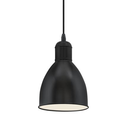Eglo 55243 - Lampada a sospensione PRIDDY su cavo 1xE27/60W/230V, nera