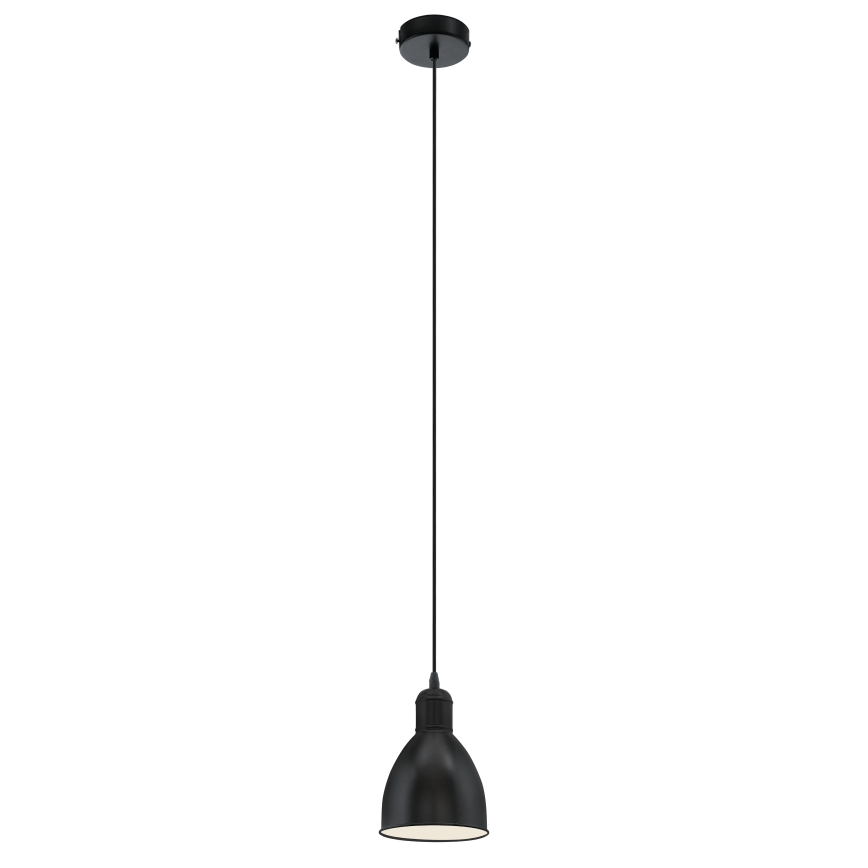 Eglo 55243 - Pendelleuchte PRIDDY mit Kabelaufhängung 1xE27/60W/230V schwarz