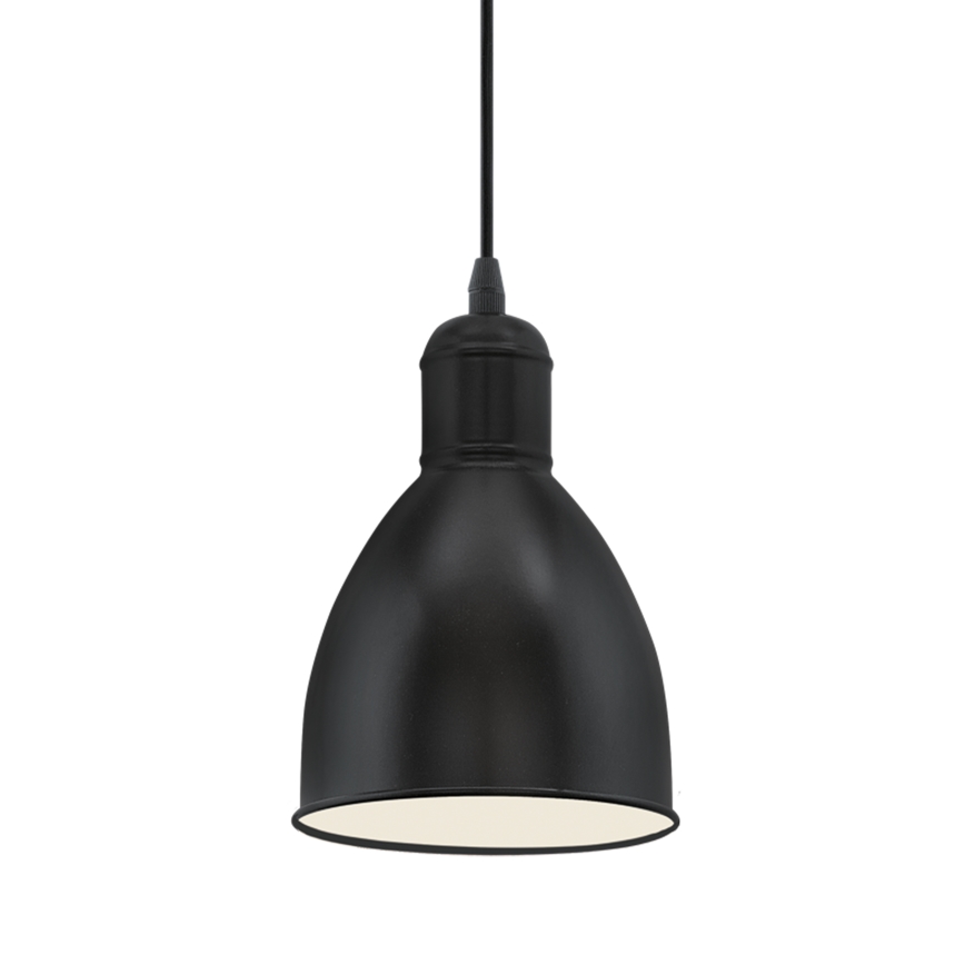 Eglo 55243 - Pendelleuchte PRIDDY mit Kabelaufhängung 1xE27/60W/230V schwarz