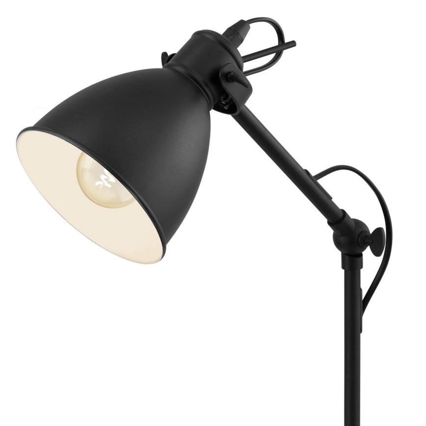 Eglo 55251 - Lampe de table PRIDDY 1xE27/40W/230V noire