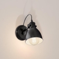 Eglo 55261 - Applique murale PRIDDY 1xE27/40W/230V noire