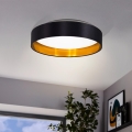 Eglo 55267 - Plafonnier LED MASERLO LED/16W/230V 3000K Ø 40,5 cm noir/cuivré