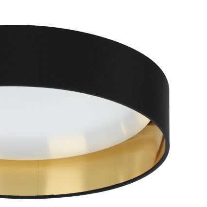 Eglo 55267 - Plafonnier LED MASERLO LED/16W/230V 3000K Ø 40,5 cm noir/cuivré