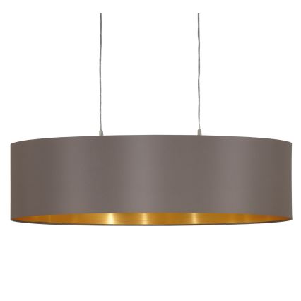 Eglo 55271 - Hängeleuchte MASERLO 2xE27/60W/230V braun