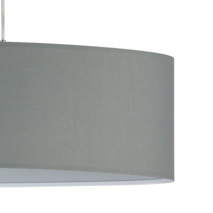 Eglo 55276 - Lampada a sospensione con cavo PASTERI 2xE27/60W/230V grigio