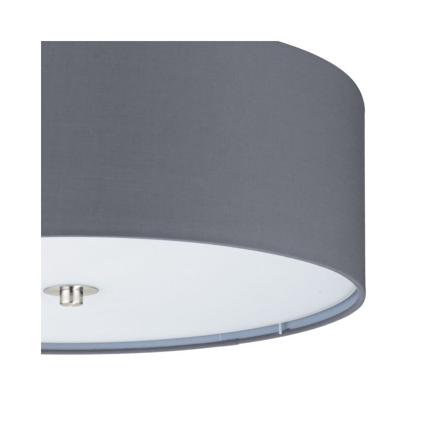 Eglo 55277 - Deckenleuchte PASTERI 3xE27/25W/230V Ø 47,5 cm grau