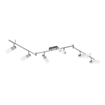 Eglo 55448 - Plafoniera con faretti LED 6xE14/4W/230V cromo opaco