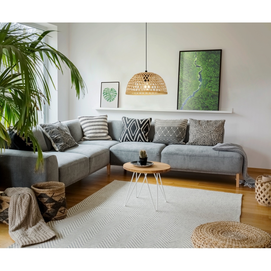 Eglo 55695 - Hängeleuchte CLAVERDON 1xE27/40W/230V beige