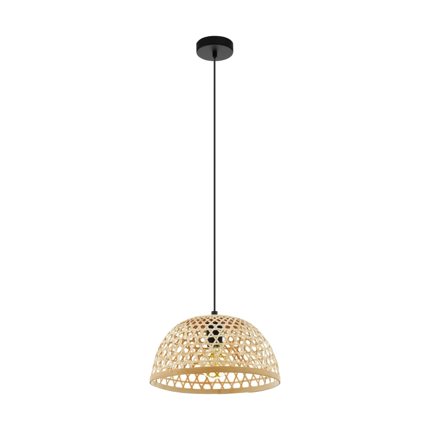 Eglo 55695 - Lampadario a sospensione con filo CLAVERDON 1xE27/40W/230V diametro 37 cm beige