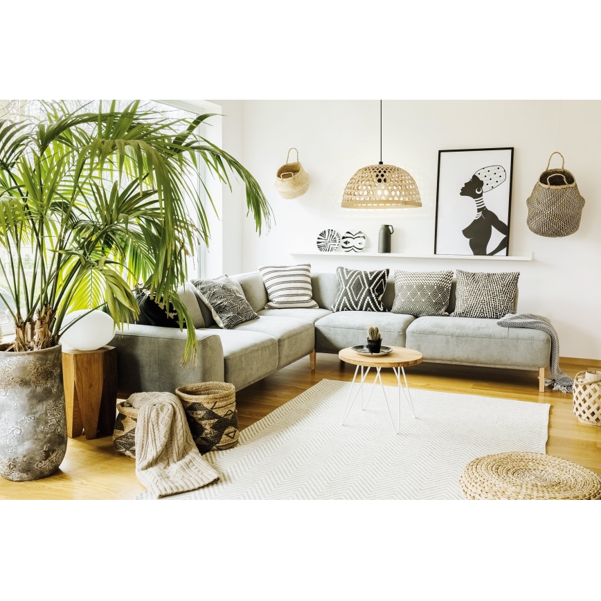 Eglo 55695 - Lampadario a sospensione con filo CLAVERDON 1xE27/40W/230V diametro 37 cm beige