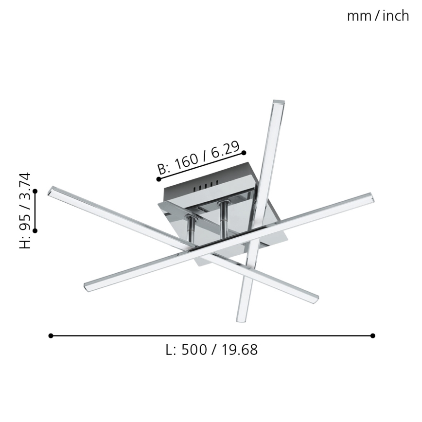 Eglo 55707 - Plafoniera LED 3xLED/3,5W/230V