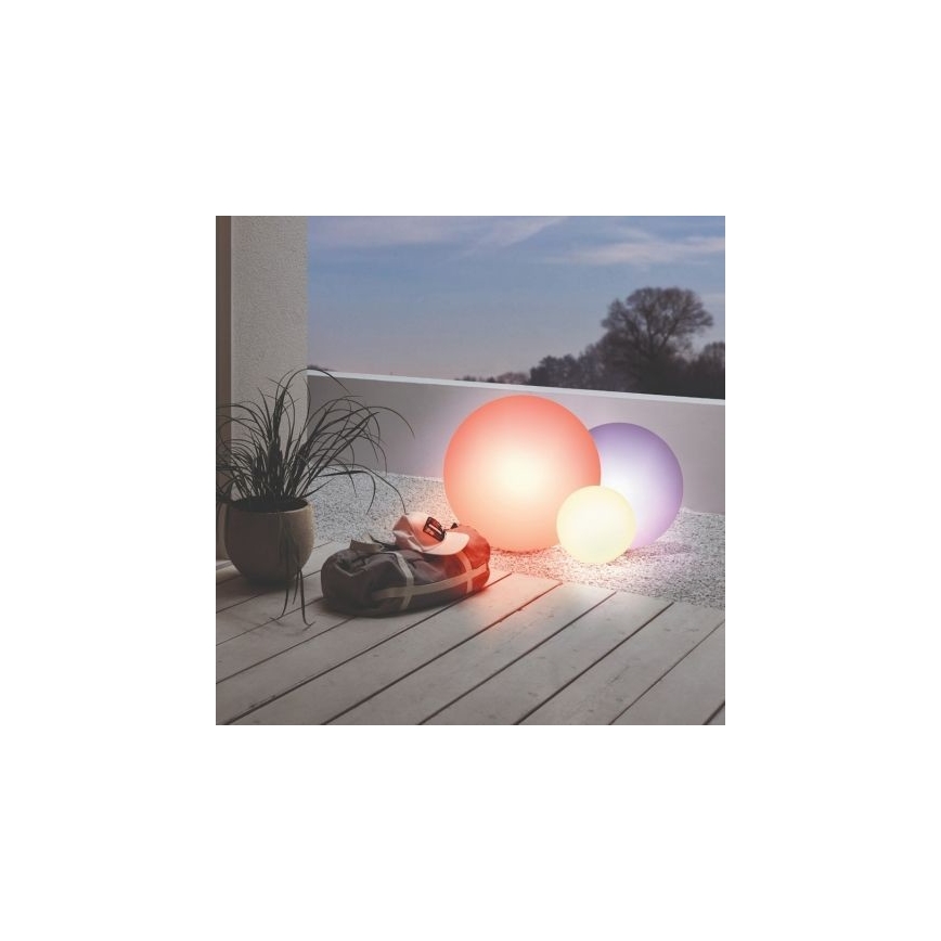 Eglo 55784 - LED RGBW Lampada da esterno MONTEROLO-C 1xE27/9W/230V IP65 diametro 39 cm + telecomando