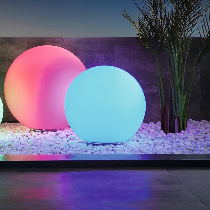 Eglo 55786 - LED RGBW Lampada da esterno MONTEROLO-C 1xE27/9W/230V 2700-6500K IP65 diametro 30 cm + telecomando