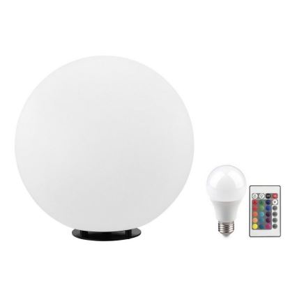 Eglo 55787 - Lampadaire extérieur LED RGBW MONTEROLO-C 1xE27/9W/230V 2700-6500K IP65 d. 39 cm + Télécommande