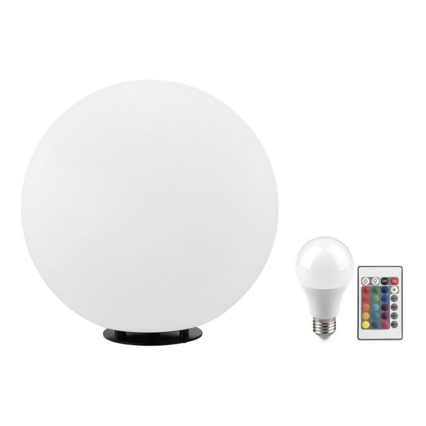 Eglo 55787 - Lampadaire extérieur LED RGBW MONTEROLO-C 1xE27/9W/230V 2700-6500K IP65 d. 39 cm + Télécommande