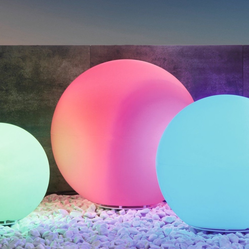 Eglo 55788 - LED RGBW Lampada da esterno MONTEROLO-C 1xE27/9W/230V 2700-6500K IP65 diametro 50 cm + telecomando