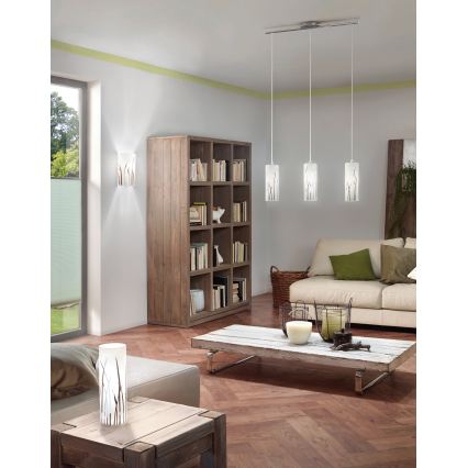Eglo 55807 - Lampada da tavolo LED 1xE14/5,5W/230V bianca/cromo lucido