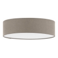Eglo 55873 - LED Deckenleuchte 1xE27/11W/230V Ø 38 cm taupe