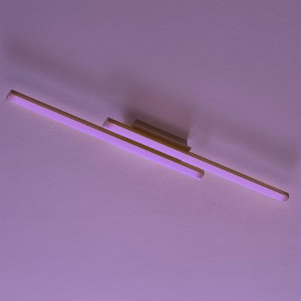 Eglo 55971 - Plafoniera LED RGBW dimmerabile FRAIOLI-C LED/34W/230V 2700-6500K cromo opaco + telecomando