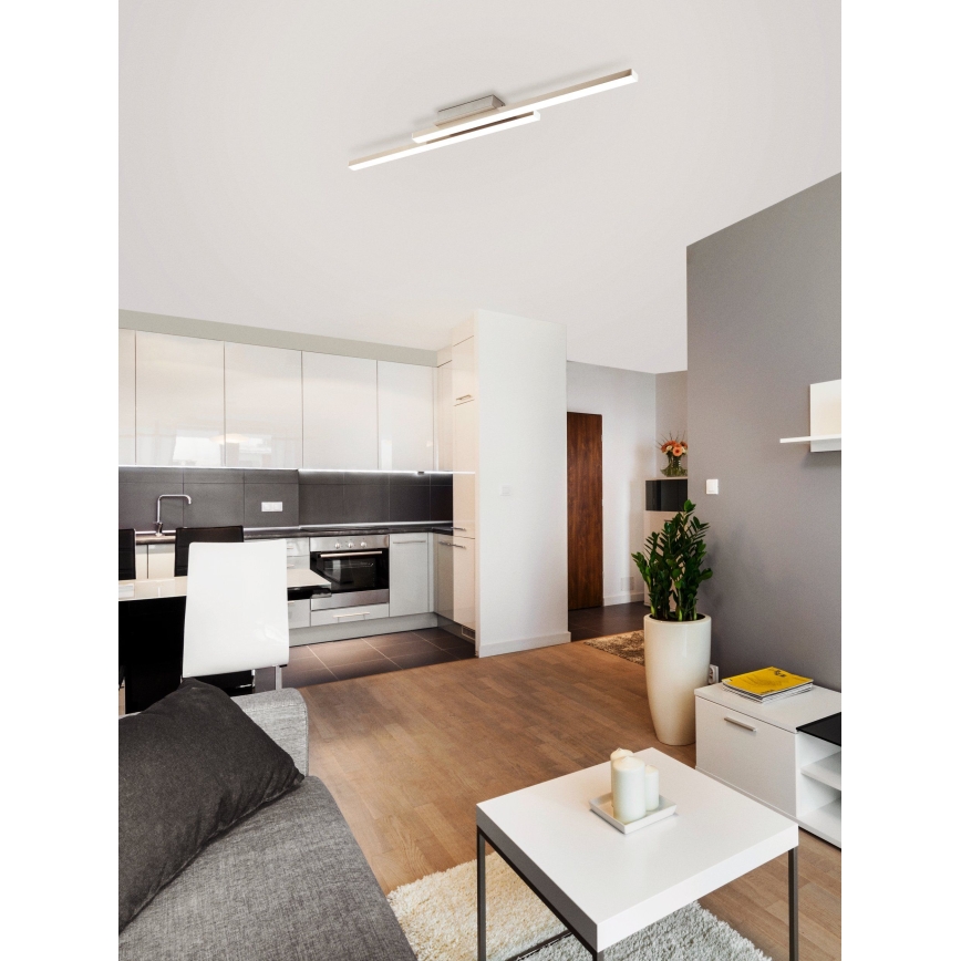 Eglo 55971 - Plafoniera LED RGBW dimmerabile FRAIOLI-C LED/34W/230V 2700-6500K cromo opaco + telecomando