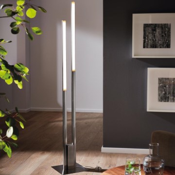 Eglo 55972 - LED RGBW dimmbare Stehlampe FRAIOLI-C LED/34W/230V 2700-6500K mattchrom + Fernbedienung