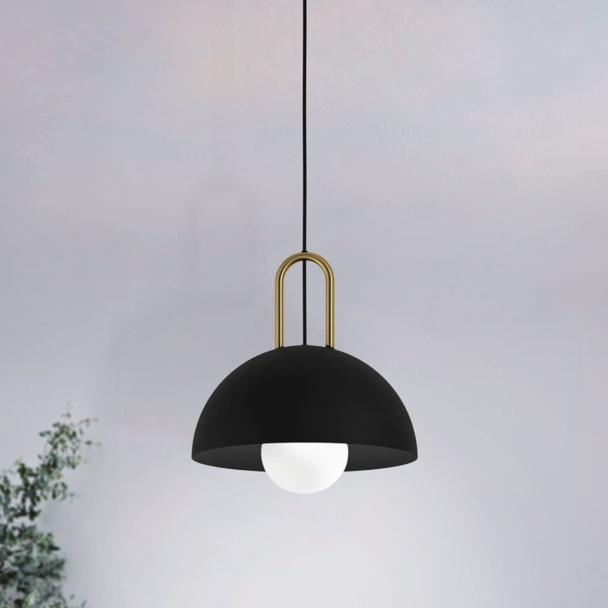 Eglo 56459 - Lampadario a sospensione CALMANERA 1xE27/40W/230V nero