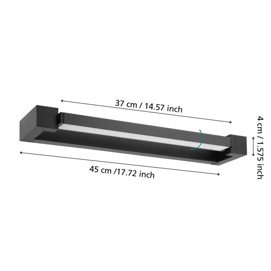 Eglo 56464 - Illuminazione a LED per specchi da bagno GEMILIANA LED/8,9W/230V 4000K 45 cm IP44