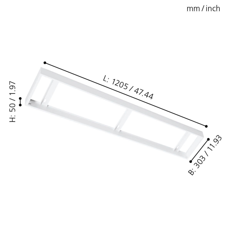 Eglo - Cornice pannello per soffitto 1205x303mm