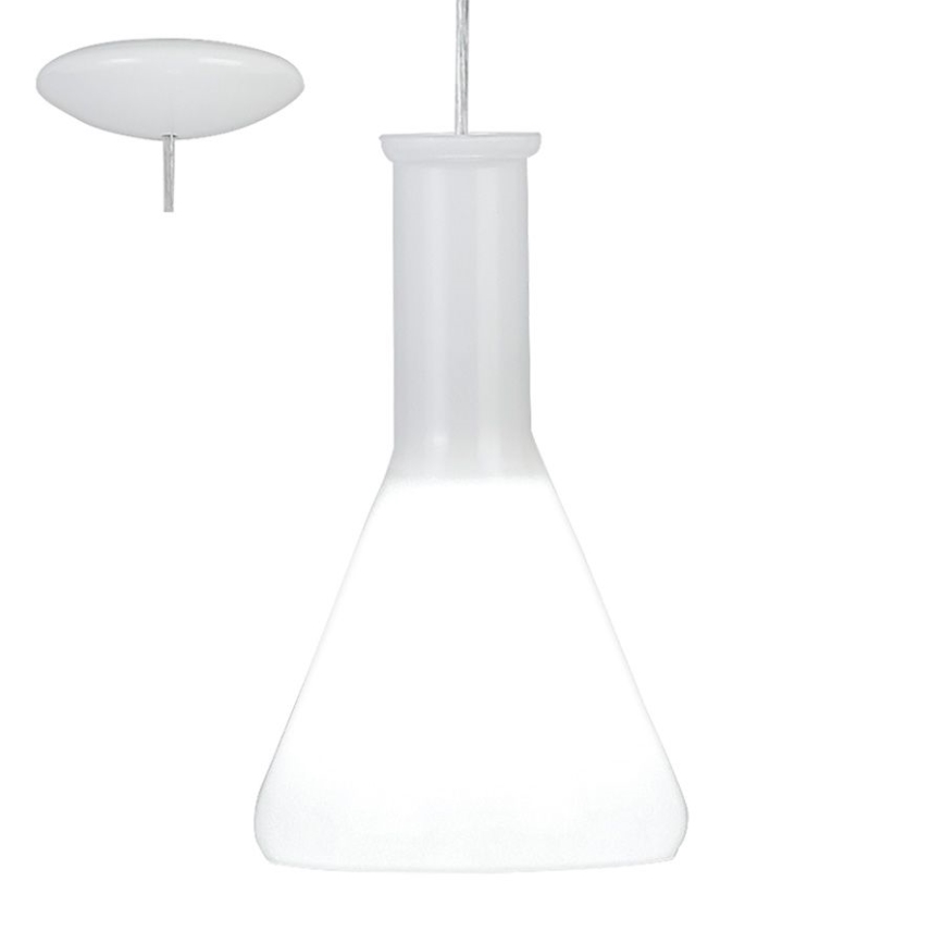Eglo 62264 - Suspension sur câble PASCOA PRO 1xE27/60W/230V 16,8 cm blanche