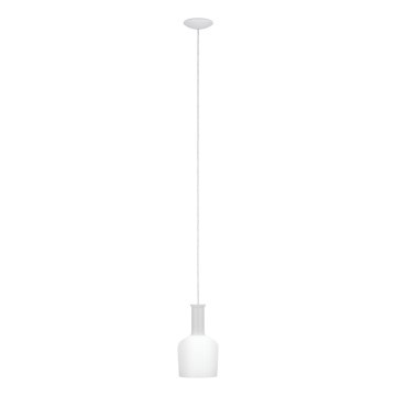 Eglo 62265 - Lampadario a sospensione con filo PASCOA PRO 1xE27/60W/230V 15,6 cm bianco