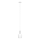 Eglo 62265 - Lampadario a sospensione con filo PASCOA PRO 1xE27/60W/230V 15,6 cm bianco