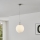 Eglo 63269 - Lampadario a sospensione con cavo PIEDALE 1xE27/60W/230V Ø 35 cm cromo opaco