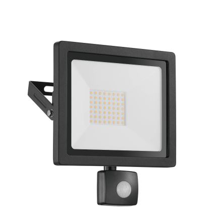 Eglo 64869 - Projecteur avec détecteur FILETTI LED/10W/230V 3000K IP44 noir