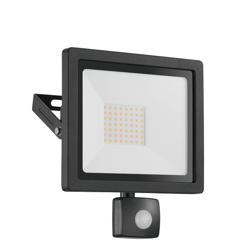 Eglo 64869 - Riflettore LED con sensore FILETTI LED/10W/230V 3000K IP44 nero