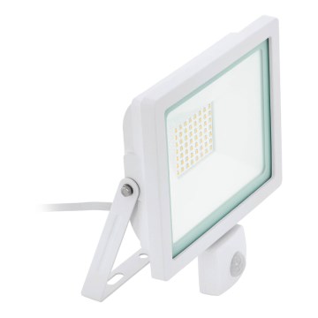 Eglo 64874 - Riflettore LED con sensore FILETTI LED/10W/230V 3000K IP44 bianco