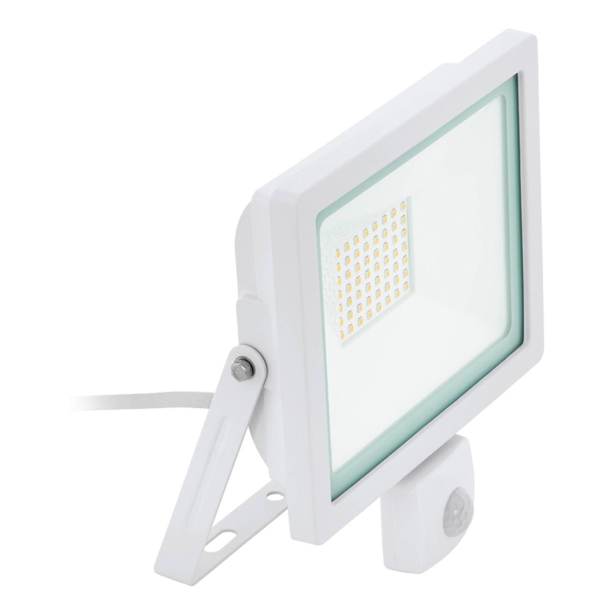 Eglo 64877 - Riflettore LED con sensore FILETTI LED/50W/230V 3000K IP44 bianco
