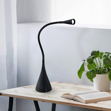 Eglo 64975 - Lampe de table flexible à intensité variable SNAPORA PRO LED/3,5W/230V 3000K noir