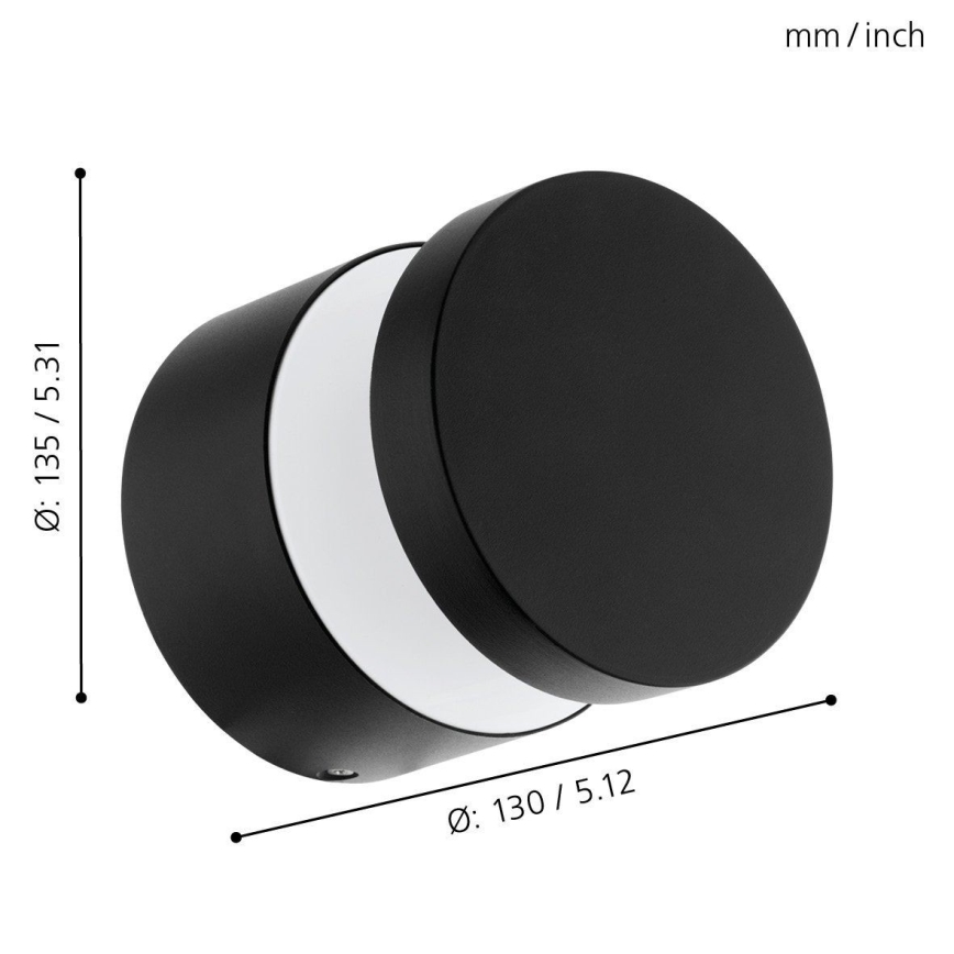 Eglo 65038 - Applique da esterno LED MELZO PRO LED/11W/230V 3000K IP44 nero
